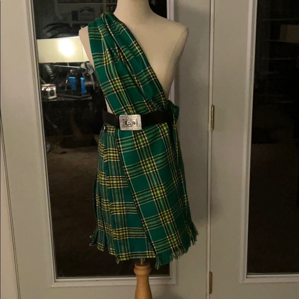 Scottish Kilt with scarf and accessories.